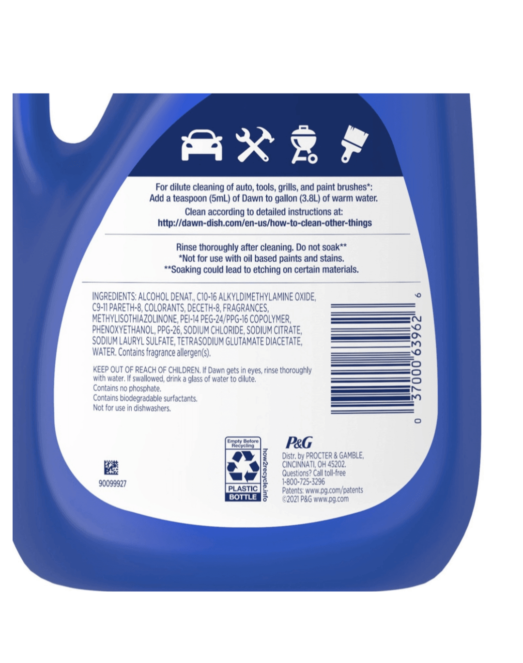 Dawn Platinum Advanced Power Dishwashing Liquid Dish Soap, 90 fl oz