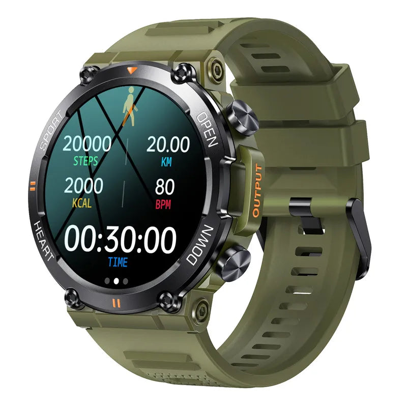 RogueX™ Outdoor Smartwatch for Men – Skull Design & Multi-Sport Tracking