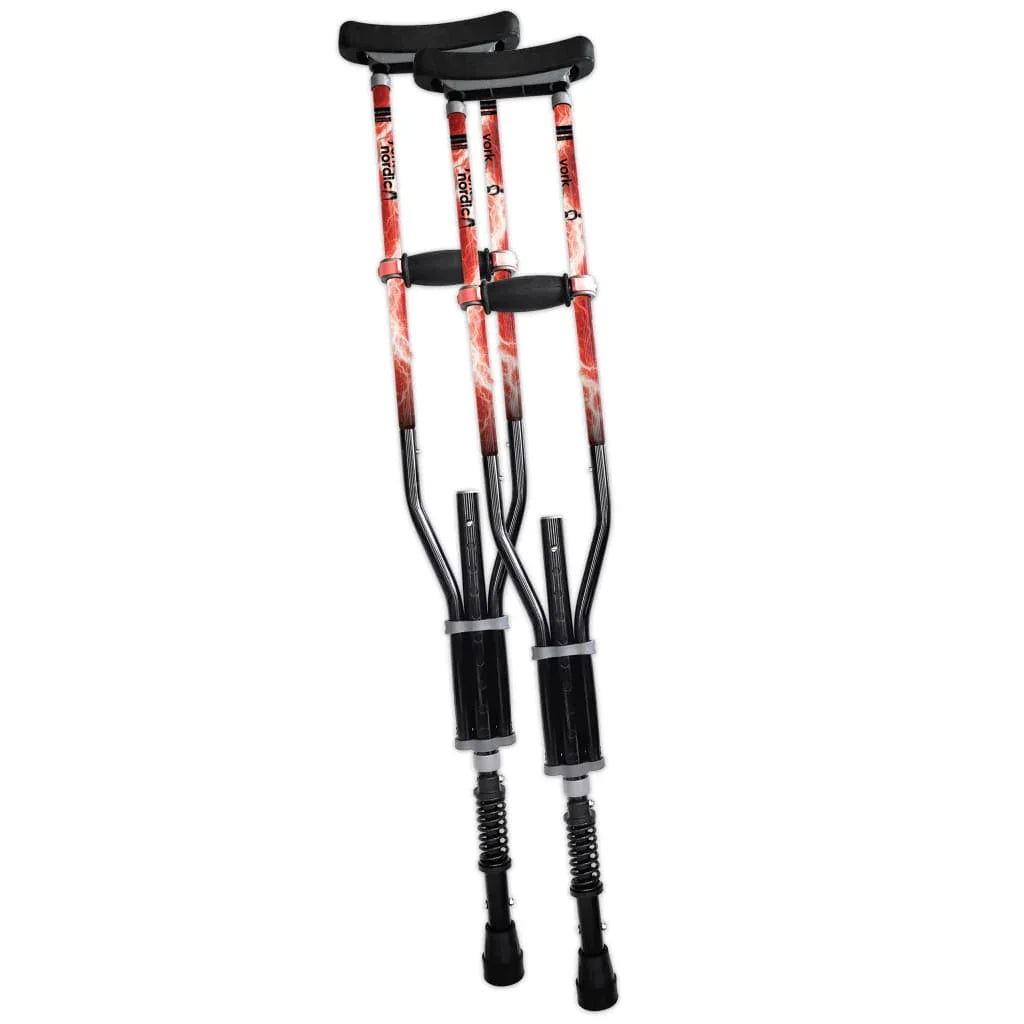 york-nordic-adjustable-spring-cushion-crutches-perfect-for-sports-injuries-and-travel-211 - shoponestop.store