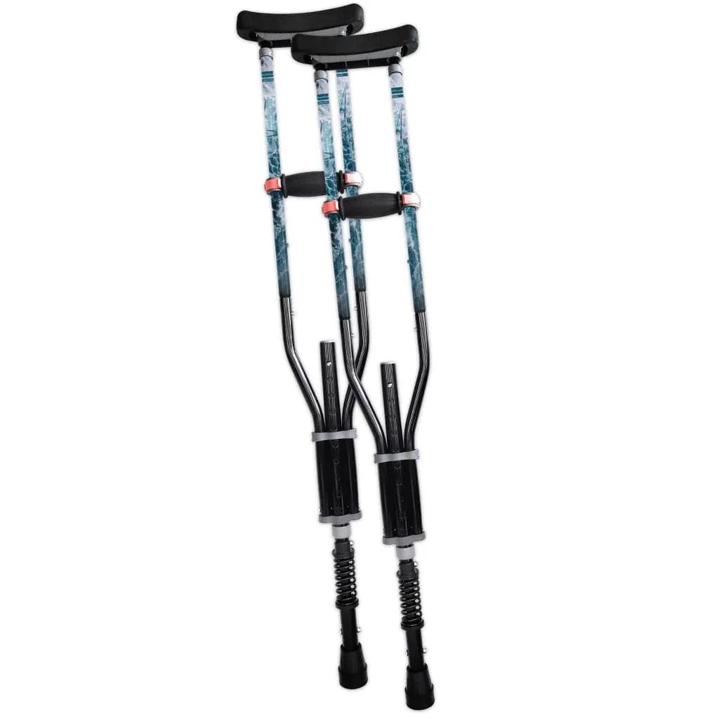 york-nordic-adjustable-spring-cushion-crutches-perfect-for-sports-injuries-and-travel-238 - shoponestop.store