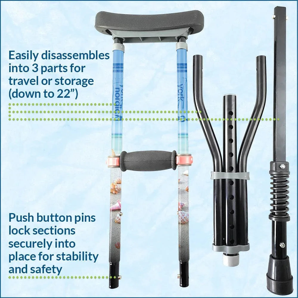 york-nordic-adjustable-spring-cushion-crutches-perfect-for-sports-injuries-and-travel-308 - shoponestop.store