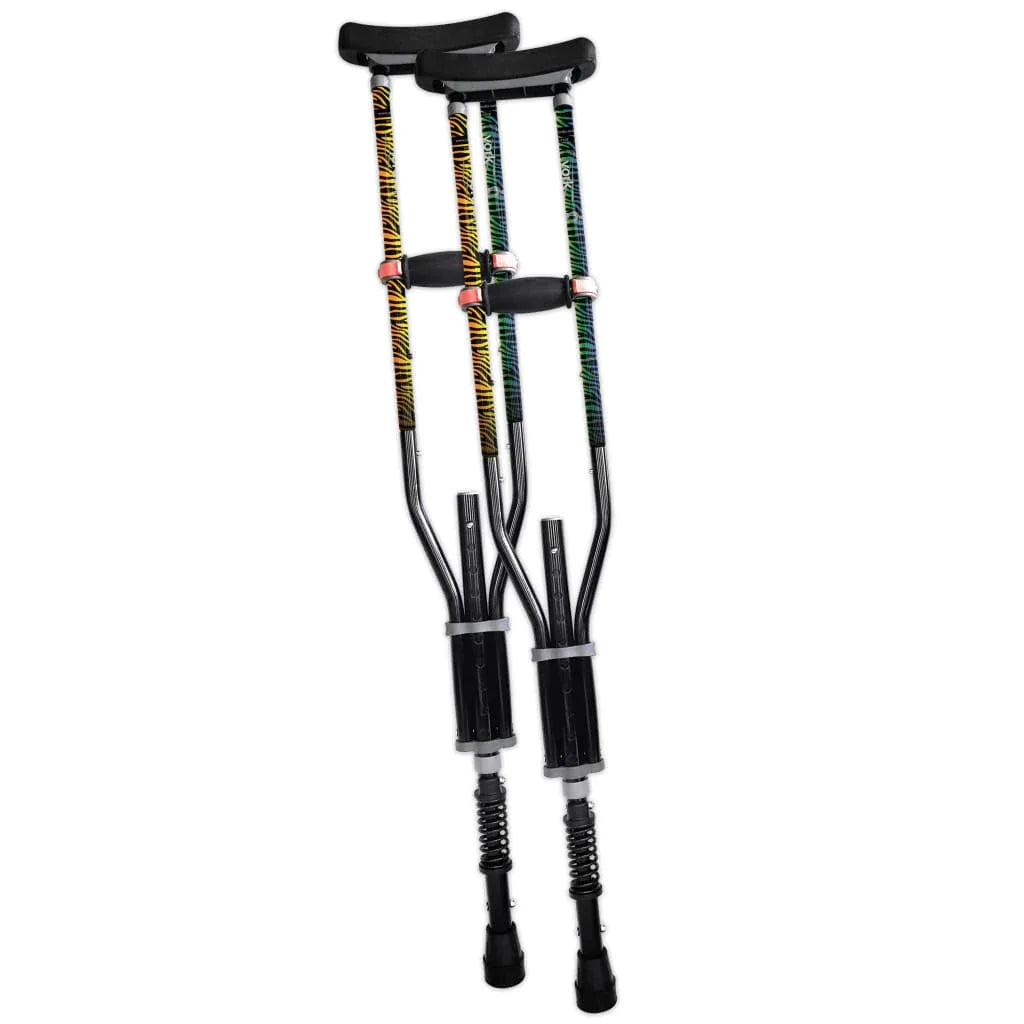 york-nordic-adjustable-spring-cushion-crutches-perfect-for-sports-injuries-and-travel-352 - shoponestop.store