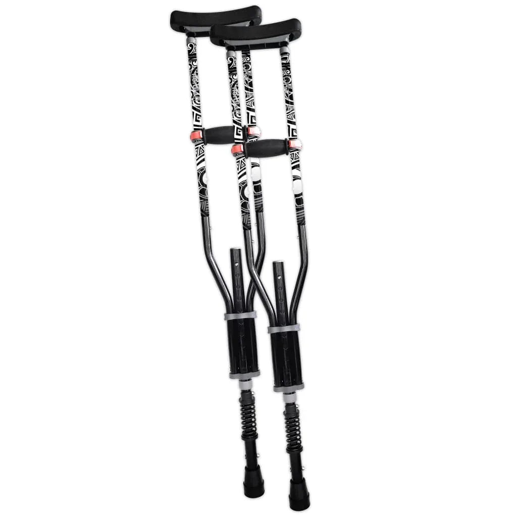 york-nordic-adjustable-spring-cushion-crutches-perfect-for-sports-injuries-and-travel-547 - shoponestop.store