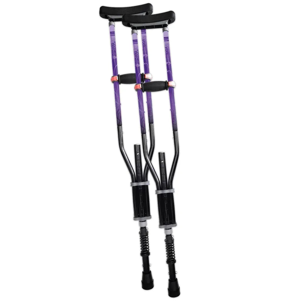york-nordic-adjustable-spring-cushion-crutches-perfect-for-sports-injuries-and-travel-901 - shoponestop.store