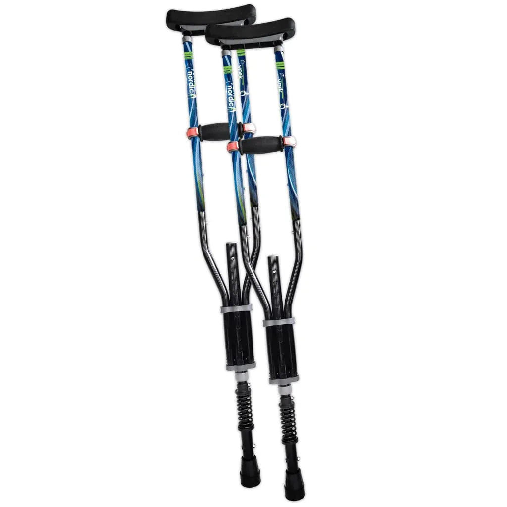 york-nordic-adjustable-spring-cushion-crutches-perfect-for-sports-injuries-and-travel-932 - shoponestop.store