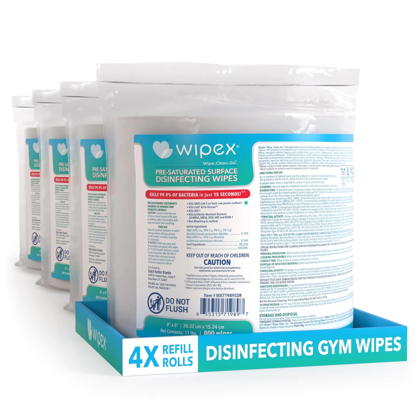 Wipex Disinfecting Gym Wipes